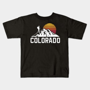 Retro Vintage Colorado Hiking Gift Kids T-Shirt